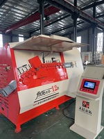 Machine automatique de cintrage et de formage d'étriers en acier, nouvelle machine CNC avec moteur 37,5 kW, PLC, pour le redressement et la découpe des barres d'armature
