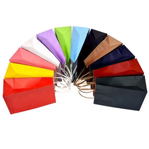 Bolsas de <span class=keywords><strong>Papel</strong></span> <span class=keywords><strong>Kraft</strong></span> y <span class=keywords><strong>Papel</strong></span> Reciclado Ecológicas con Asas de Cordón de <span class=keywords><strong>Papel</strong></span> Trenzado para Comida para Llevar, Compras, Tamaños y Colores Personalizables - Product Image 4