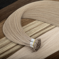 Extensiones de Cabello Humano Ruso 100% Remy con Punta de Queratina Nano, Doble Trama, Teñidas, Lisas, al por Mayor