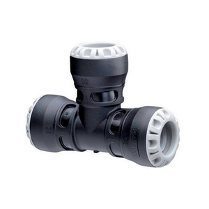 Connettore a T a 90 gradi diametro 25 mm per tubi idraulici - Product Image 1