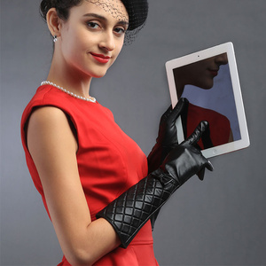 Hot Opera Sex Robe de soirée à manches longues Gants en <span class=keywords><strong>cuir</strong></span> véritable pour <span class=keywords><strong>femme</strong></span> - Product Image 3