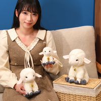 Peluche Mouton avec Clochette, Jouet en Peluche Doux, Cadeau pour Enfants, Personnalisation et Vente en Gros Disponibles