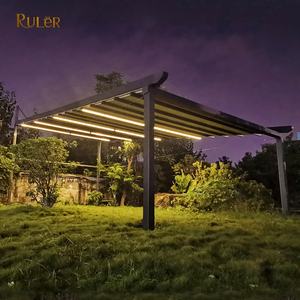 Offre Spéciale grande couverture <span class=keywords><strong>de</strong></span> toit pergola d'ombrage extérieur protection contre <span class=keywords><strong>la</strong></span> pluie avec lumière led pour <span class=keywords><strong>piscine</strong></span> - Product Image 2