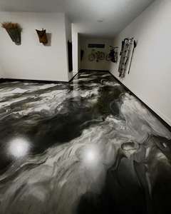 อุปกรณ์ตกแต่งพื้นอีพ็อกซี่โลหะ LSY เหมือนโลหะผลการประหยัด<span class=keywords><strong>เงิน</strong></span>สวยงามเหมือนจริง - Product Image 6