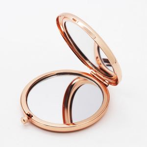 Miroir de poche rond personnalisé avec logo, miroir compact de 7 cm, miroir de maquillage portable, cadeau pour mariage ou fête - Product Image 5