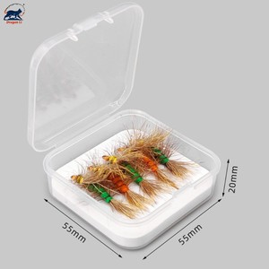 Kit de 5 mouches artificielles réalistes en poils de cerf pour <span class=keywords><strong>la</strong></span> pêche à <span class=keywords><strong>la</strong></span> <span class=keywords><strong>mouche</strong></span> en rivière, en ruisseau et <span class=keywords><strong>la</strong></span> pêche Tenkara, avec hameçons aiguisés - Product Image 1