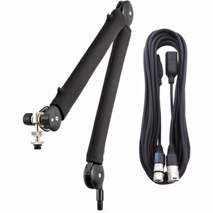 <span class=keywords><strong>Rode</strong></span> PSA1+ <span class=keywords><strong>Plus</strong></span> Soporte de Micrófono Giratorio de 360 Grados con Trípode de Mesa Negro + Cable XLR Keepdrum - Product Image 1