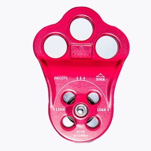 Lớn leo ròng rọc ba lỗ kết nối 30 KN cố định ròng rọc dây duy nhất cứu hộ leo núi xoay ròng rọc để cứu hộ - Product Image 5
