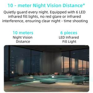 LETONDA 4MP Ultra HD Smart Rotating Wireless Security <strong>Camera</strong> for Elderly Baby and <strong>Pet</strong> Monitoring in Home Use - Product Image 5