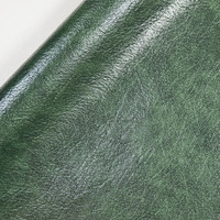 Cuir PU pour fabricants, 1,0 mm d'épaisseur, finition imitation coton ciré, surface haute brillance, résistant à l'abrasion