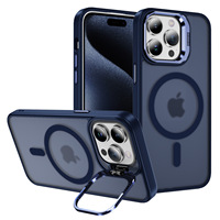 Étuis de téléphone portable transparents antichoc en TPU + acrylique pliables et invisibles magnétiques pour 11/12/13/14/15/16 Pro Max Camera