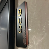 Plaque de numérotation personnalisée, étanche, moderne, pour appartement et hôtel
