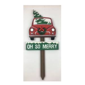 ของตกแต่งประตูวันคริสต์มาสแบบออกแบบได้,สัญลักษณ์ลานตกแต่งคริสต์มาสของตกแต่งรูปซานต้าสัญลักษณ์ไม้แบบตลก - Product Image 2