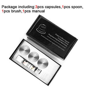 Nouveauté Capsules de café rechargeables en acier inoxydable 3 dosettes Wareset filtre rechargeable Recarregavel accessoires de café - Product Image 6