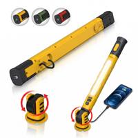 Nouvelle lampe de travail d'urgence multifonctionnelle magnétique avec batterie externe COB et crochet pour camping en ABS