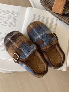 Xixitiao รองเท้าแคชเมียร์นุ่มสบาย, รองเท้าใส่ในบ้านใส่ในฤดูหนาวพื้นรองเท้านุ่มนุ่มสบายสำหรับผู้ชาย - Product Image 5