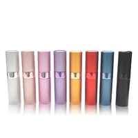 8ml 10ml Mini Voyage Parfum Atomiseur Vaporisateur Rechargeable En Aluminium Métal Bouteille Vide pour Huiles Essentielles Portable