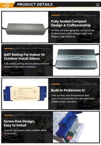 Ac 220V DC 36V 200 Wát liên tục cung cấp điện hiện tại cho LED chiếu sáng AC-DC năng lượng chuyển đổi dẫn lái xe cho ngoài trời chiếu sáng - Product Image 3