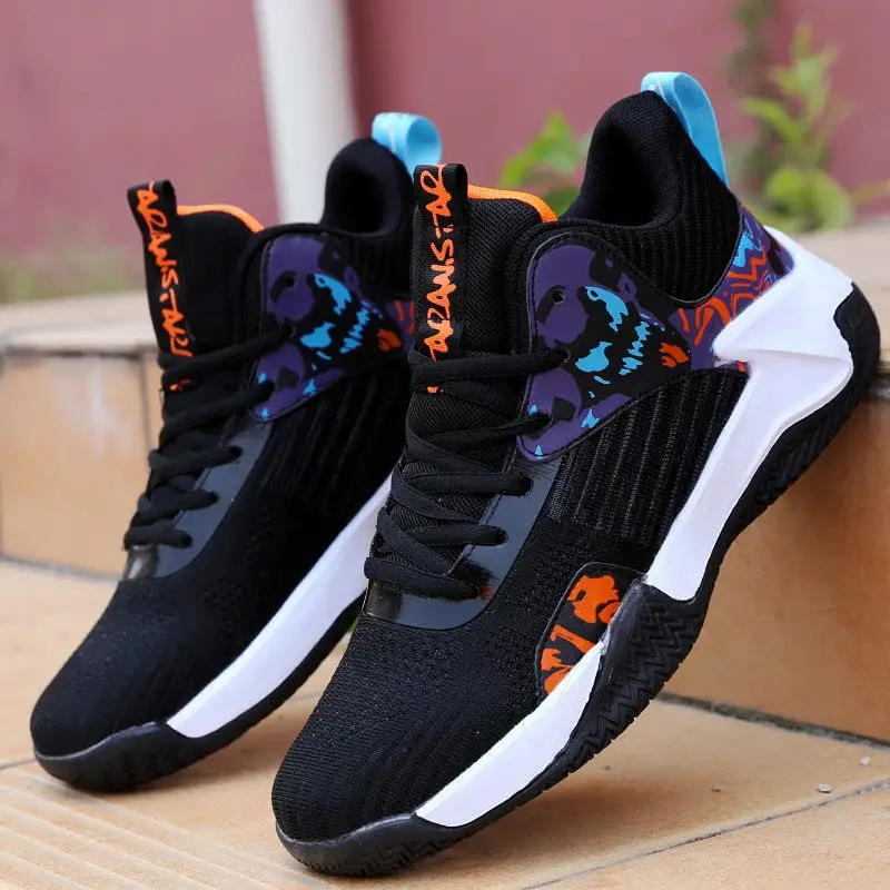 High Quality stylish Sneakers Running Sports Men Non slip Casual Trendy Basketball Shoes