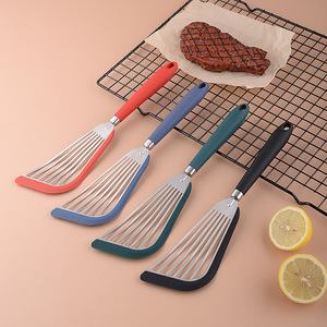 Espátula para freír de acero inoxidable, resistente al calor, antideslizante, con ranuras, para voltear pescado, accesorios de cocina - Product Image 1