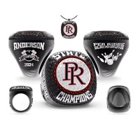 Maßgefertigter Gravierter 18K Vergoldeter Legierungs-Meisterschaftsring Kristall Team-Logo Nummer Design-Unisex Sport-Wettbewerbspreis Schmuck