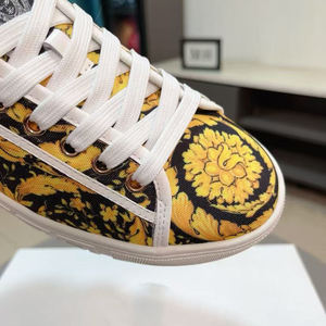 Zapatillas Deportivas Casuales de Moda al por Mayor 2026, Zapatillas de Lona con Cordones y Estampado Floral de Diseño de Marca de Lujo para Hombre - Product Image 2