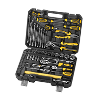 Vde GSFIXTOP 73PCS Outils à main robustes Ménage Timing Maison Ménage Combo Clé Pince Boîte à outils Ensemble Mécanicien
