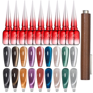 Etiqueta privada Rosa 15ml Cat Eye Gel Esmalte de uñas Set Nude Semipermanente Diseñador Francés UV Gel Barniz LED Lámpara Fuente <span class=keywords><strong>Nagellack</strong></span> - Product Image 5