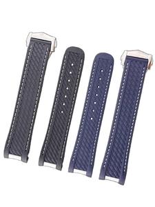 สายนาฬิกายาง FKM แท้ 100% สำหรับนาฬิกา Seamaster <span class=keywords><strong>Aqua</strong></span> Terra 150 AT150 พร้อมข้อต่อสแตนเลส - Product Image 5