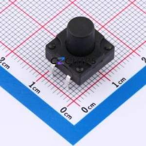 TSW12111-120B511BA Tactile Switch Through hole-4P,11.7x11.5mm Switch Single Pole Single Throw Round Button 2.8N 11.7mm - Product Image 1