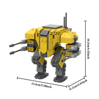 Funbuild MOC-184991 Emancipator Exosuit modeli Mecha tuğla oyuncak eğitim yapı taşları MOC-206763 otomat DIY blok oyuncak