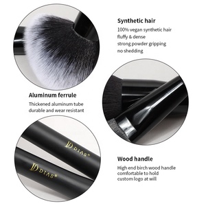 Nouveau 10 Pièces Powder Blush Eye Eco Ladies Propre Marque Personnaliser Stand Noir Private Label <span class=keywords><strong>Bronzer</strong></span> Custom Acheter Pinceaux de Maquillage - Product Image 3