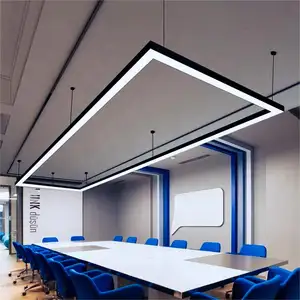 明亮的铝制上下天花板挂件可连接发光二极管板条线性灯，适用于办公室仓库