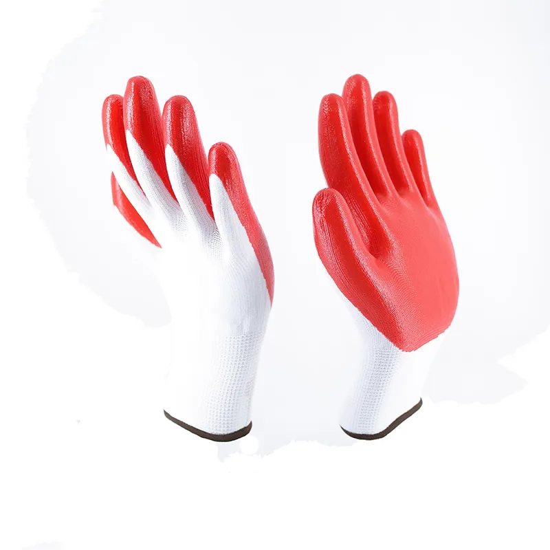 Sarung tangan kerja nitril tahan aus ekonomis harga pabrik sarung tangan kerja berkebun