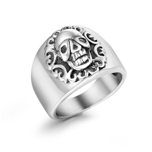 Skull <b>Ring</b> Wide <b>Titanium</b> Steel Men's Jewelry SA745 Alternative Street Style Gift Fashion <b>Rings</b> - Product Image 4