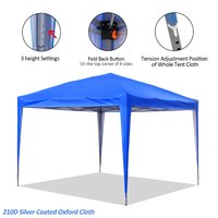Tente pliante d'usine à prix bon marché avec pavillon étanche à bas prix 3x3m tente Tenda pour événement de salon commercial