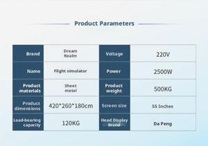 Simulatore di Corse VR 9D Cinema Volante Console di <span class=keywords><strong>Gioco</strong></span> PS5 Aereo da Caccia in Acciaio <span class=keywords><strong>Gioco</strong></span> per Parchi <span class=keywords><strong>Avventura</strong></span> Commerciali e Domestici - Product Image 4