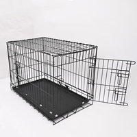 Cage à chien en fil métallique portable en gros, tailles S M L XL XXL, cage pour animaux de compagnie pliable en différentes tailles