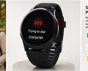 Smartwatch per Anziani con Touch Screen, Chiamate Bluetooth, Allarme Caduta, SOS, 4G LTE e Localizzatore GPS Personale - Product Image 5
