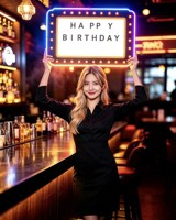 Panneau lumineux personnalisé en forme de lettres pour messages, enseigne de service pour bars et discothèques, boîte à lumière