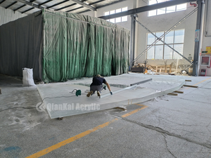 <span class=keywords><strong>Piscine</strong></span> à <span class=keywords><strong>d</strong></span>ébordement en acrylique sur mesure pour hôtel et maison <span class=keywords><strong>d</strong></span>'hôtes, mur panoramique transparent avec éclairage sous-marin - Product Image 6