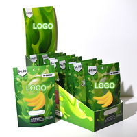 Boîte en Mylar personnalisée et 8e Sac Design Carton Produit Papier Présentoir avec Fenêtre Transparente pour 10 Pcs 3.5G Mylar