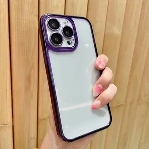 for iphone 11 12 13 pro max electroplating tpu case manufacturer,for iphone 14 tpu case plated purple