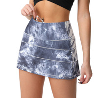 Vêtements de sport pour femmes-Pickleball Wear-Jupe de tennis respirante tie dye-Vêtements de sport-Vêtements de golf-Jupes de badminton à séchage rapide