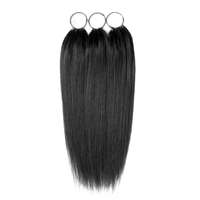 Extensions de cheveux en plumes au crochet, aspect naturel, extensions de cheveux en plumes, 100% cheveux humains, extensions de pointes en plumes