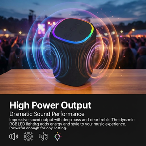 PJT-BSP2280 Haut-parleur sans fil extérieur personnalisé RGB coloré, étanche IPX4, son surround ambiant, haut-parleur portable sans fil - Product Image 5