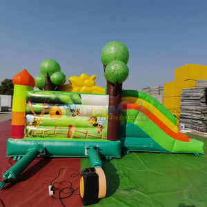 Castillo inflable comercial de calidad, tipo combo, con tobogán, diseño de abeja. - Product Image 2