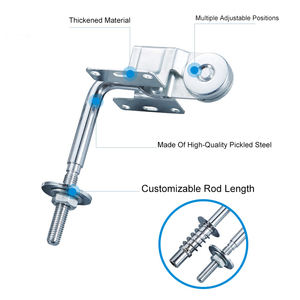 آلية تعديل مسند الرأس للأريكة متينة، مفصلات لمسند الرأس لضبط زاوية مسند الرأس، تشطيب كروم - Product Image 5