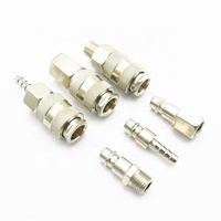 Raccord rapide pour ligne d'air Adaptateur de coupleur 6MM 8MM 10MM 12MMHose Barb Pneumatic Fitting EU US Type pour compresseur d'air