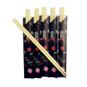 New product unique reusable custom logo China factory bamboo wood chopsticks suppliers with logo